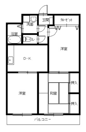 時津 徒歩3分 1階の物件間取画像